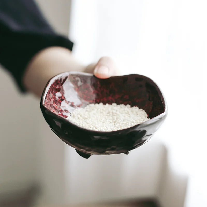 Axya Japanese Style Ceramic Sauce Dish Saucer Small Bowl Tableware Restaurant Jar