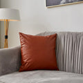 Axyaa Faux Leather Cushion Cover 45x45cm for Home Decor - Throw Pillows and Sofa Accent