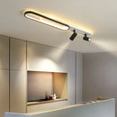 Axyaa Acrylic Strip LED Chandeliers with Spotlights for Living Room Bedroom Kitchen Lighting