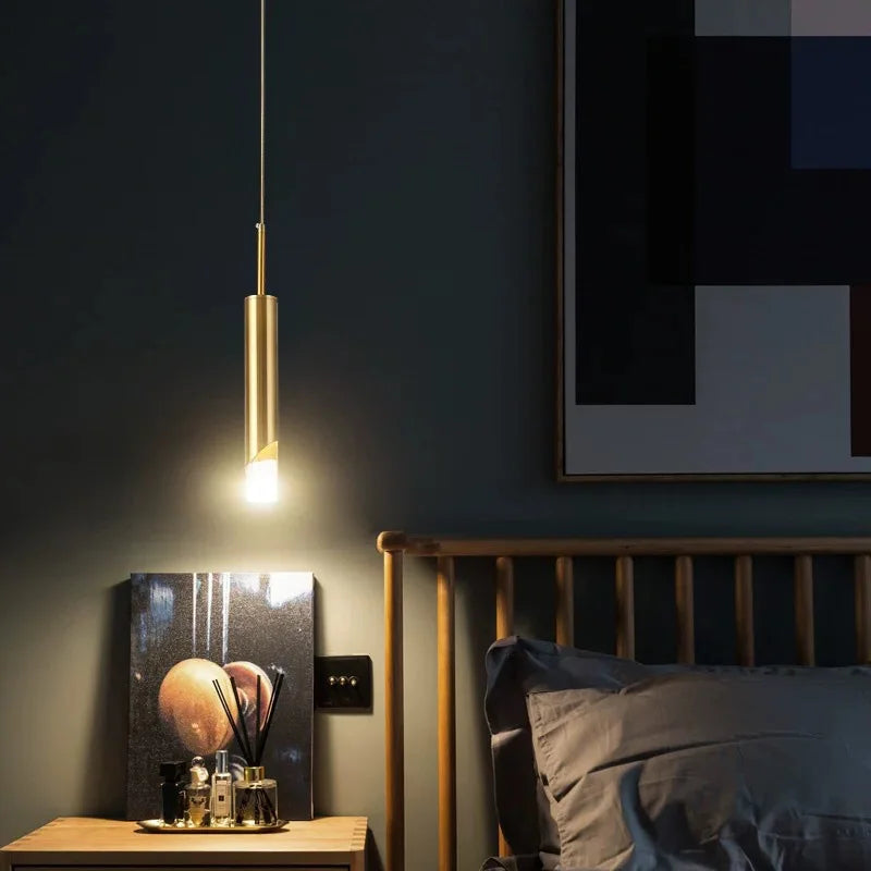 Axyaa Nordic Minimalist LED Pendant Lamps Acrylic Chandelier for Home and Office Lighting