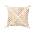 Axyaa Beige Tufted Tassel Pillow Cover 18x18" 12x20" for Couch Bed Living Room