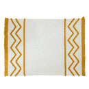Axyaa Knit Throw Blanket Mustard Pink Fringed Soft Blanket 50"x62"