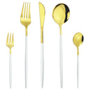 Axyaa Mint Green Stainless Steel Cutlery Set | 5pcs Knife Fork Spoon Flatware Tableware