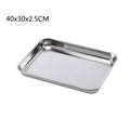 Axyaa Stainless Steel Food Storage Tray for Restaurant, Kitchen Utensils
