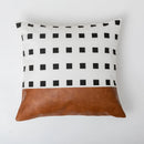 Axyaa Brown Faux Leather Pillow Cover - Home Decor, Couch, Bed - 45x45cm, 35x50cm