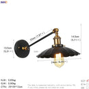 Axyaa Vintage Industrial Wall Light Sconce LED Bedroom Stair Loft Up Down