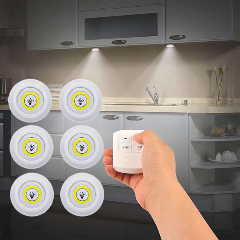 Axya LED Remote Control Under Cabinet Light for Home Kitchen Bedroom