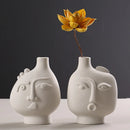 Axya Ceramic Flower Vase, Nordic Modern Decor