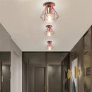 Axyaa Modern Nordic Iron Frame Ceiling Light Fixture Cage Retro Loft Lamp