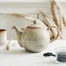 Axya Classic Black Ceramic Teapot Vintage Design for Home and Restaurant