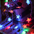 Axyaa Star Fairy Lights Garland: Battery Operated Twinkle String Light for Wedding & Christmas