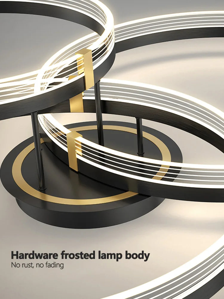 Axyaa Nordic Light Luxury Ceiling Lamp: Modern, Simple, Elegant for Living Room, Dining, Bedroom