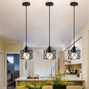 Axyaa Iron Frame Pendant Light for Kitchen Dining Room Living Room