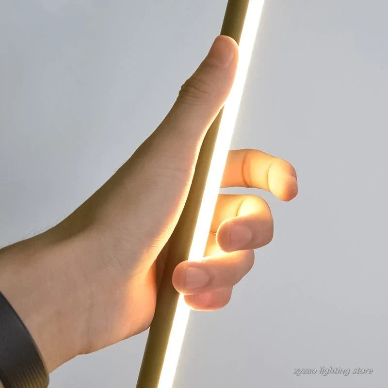 Axyaa Nordic Modern LED Floor Lamp for Stylish Living Spaces.