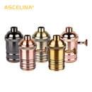 Axyaa E27 Lamp Base for DIY Chandeliers, Lighting Accessories, Vintage Design