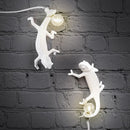 Nordic Chameleon LED Wall Lamp by Axya - Resin Animal Night Light