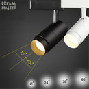 Axyaa 30W Zoomable COB LED Track Light for Shop Rail Spot Lighting