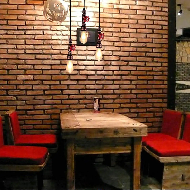 Axyaa Retro Industrial Pendant - Vintage Steampunk Water Pipe Lamp