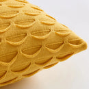 Axyaa Fish Scale Cushion Cover in Pink Grey Cream Yellow Blue Square Pattern