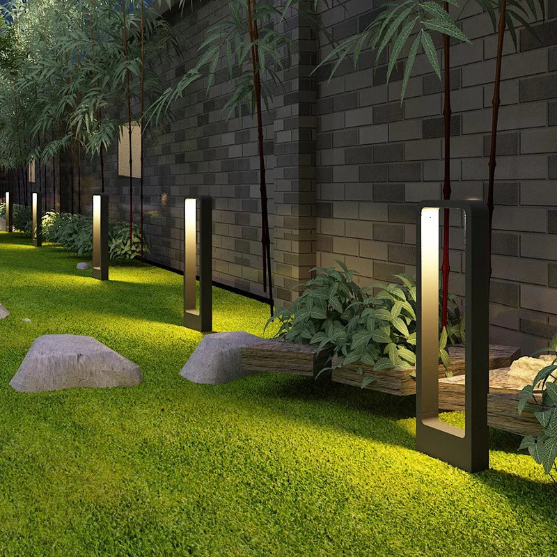 Axya 7W LED Garden Bollard Light - Waterproof Aluminum Pillar Lamp