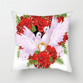 Axyaa Sunflower Lotus Lily Rose Pattern Pillow Cover for Home Chair Car Sofa