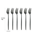 Stainless Steel Small Fork Set for Desserts and Fruits by Axyaa