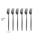 Stainless Steel Small Fork Set for Desserts and Fruits by Axyaa