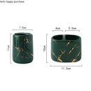 Axya Marble Ceramic Toothbrush Holder Cup Bathroom Organizer