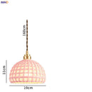 Axyaa Nordic Ceramic Pendant Lamp Modern Japanese Style Copper Hanging Light