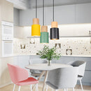 Axya Wood Pendant Lamp LED E27 Vintage Modern Nordic Industrial Hanging Light