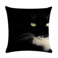 Axyaa Animal Printed Cotton Linen Pillow Cover for Home Sofa Decor 45X45CM