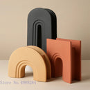 Axyaa Geometric Arch Bridge Ceramic Vase for Stylish Home Decor