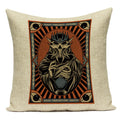Axyaa Retro Pet Pattern Cushion Cover - Decorative Sofa Linen Pillow Case