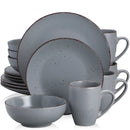 Axyaa MODA Grey Stoneware Dinner Set - 48 Piece Tableware Collection