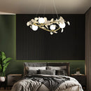Axyaa Nordic Petal Chandelier: Modern Luxury Pendant Lamp for Elegant Living Room Decor