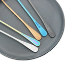 Axyaa 4-Piece Colorful Long Handle Spoon Set for Coffee, Tea, Desserts, and Juice