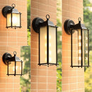 Axyaa Outdoor Waterproof Wall Light, Glass Courtyard Retro Wall Sconces