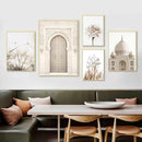 Axyaa Moroccan Mosque Door Canvas Print Wall Art Decoration