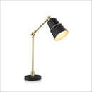 Axyaa Nordic Glass Table Lamp: Modern Iron Home Decor Study Light