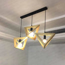 Axya Solid Wood Triangle Pendant Light for Home Décor and Lighting