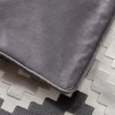 Axyaa Velvet Cushion Cover Zigzag Pattern Soft Pillow Cover in Grey Coffee Blue - 45x45cm/30x50cm/50x50cm