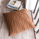 Axyaa Knit Cushion Cover 45x45cm Nordic Style Home Decor Brown Grey Ivory