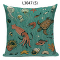 Axyaa Ocean Life Pillow Covers for Home Decor