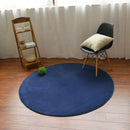 Axyaa Coral Velvet Living Room Rug Blue Soft Nursery Modern Play Mat