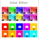 Axyaa RGB LED Bulb E27 10-20W Dimmable with Remote - 16 Colors Smart Lighting