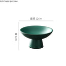 Axya Ceramic Refreshment Tray with Tall Feet