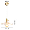 Axyaa Nordic Green Glass Pendant Light with Copper Knob Switch