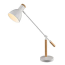 Axyaa Nordic Wooden Art Iron LED Desk Lamp for Home Decor
