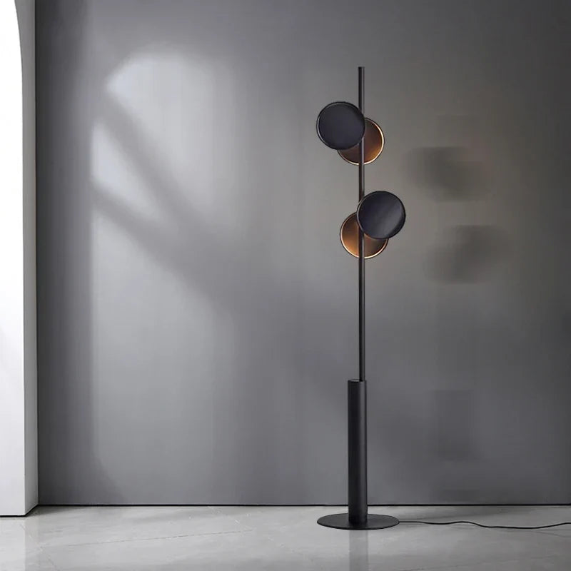 Axyaa Minimalist Black Floor Lamp for Living Room Bedroom Studio