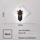 Axyaa LED Iron+Acrylic Wall Lamp for Modern Decor & Lighting in Bedrooms, Corridors & Foyers